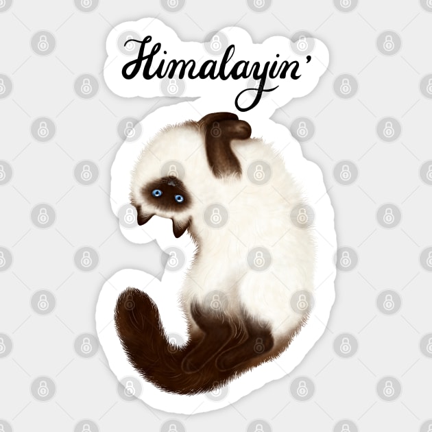 Himalayin' Sticker by illucalliart